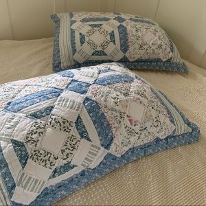 Set of two patchwork pillow shams